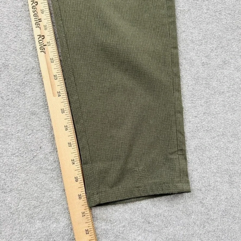Lululemon ABC Pants Mens 32x30 Green Slim Chino Tapered Textured Travel Commute - Picture 7 of 8